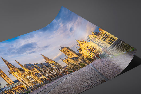 Fine Art Print | Panorama of the old town of Ghent