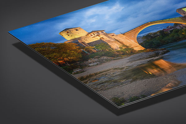 Metal Print | Old Bridge at night in Mostar