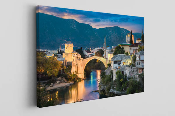 Leinwand | Sonnenuntergang in Mostar