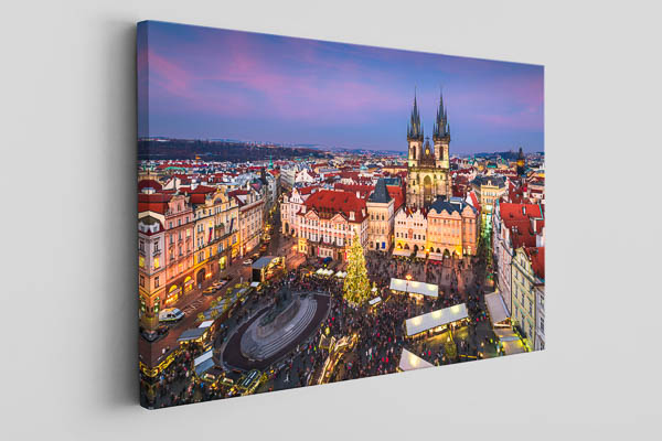 Canvas | Christmas market in Prague