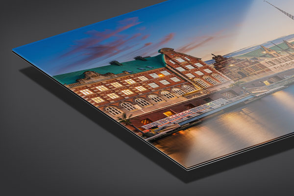 Acrylic Glass - Sunset skyline of Copenhagen