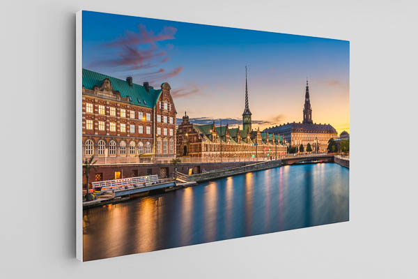 Canvas - Sunset skyline of Copenhagen