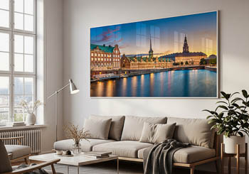 Wandbild | Skyline von Kopenhagen bei Sonnenuntergang