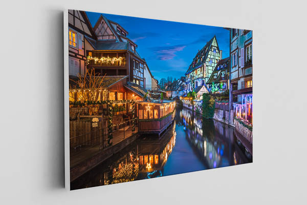 Canvas - Old town of Colmar at night