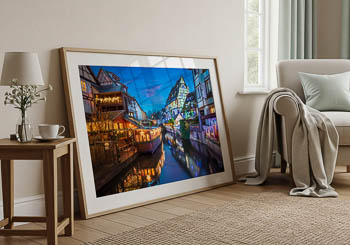 Wall Art | Old town of Colmar at night