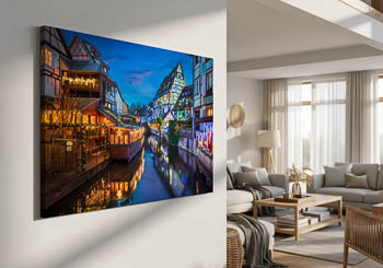 Wall Art | Old town of Colmar at night