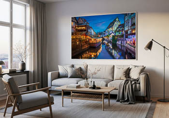 Wandbild | Altstadt von Colmar bei Nacht