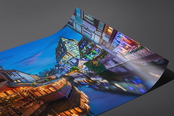 Fine Art Print | Old town of Colmar at night