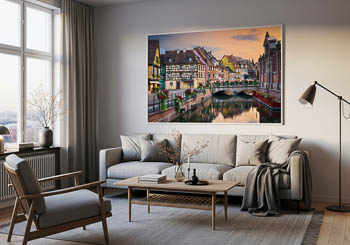 Wall Art | Summer evening in Colmar