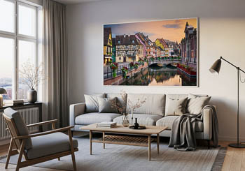 Wandbild | Sommerabend in Colmar