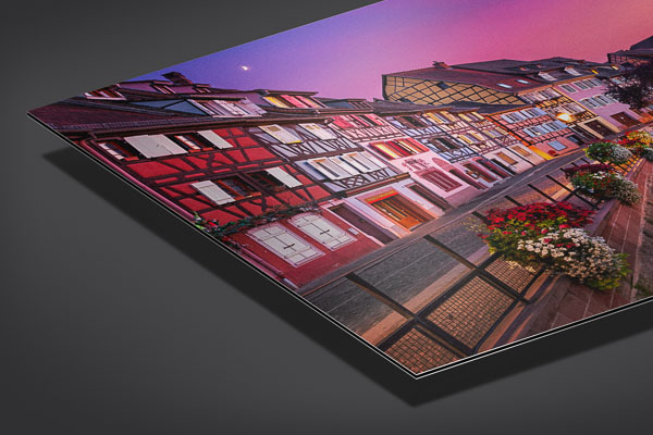 Metal Print | Sunset in the old town of Colmar