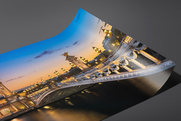 Kunstdruck / Poster | Alexanderbrücke in Paris zum Sonnenuntergang