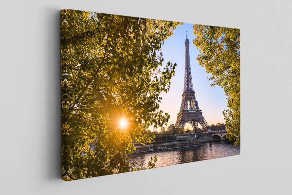 Leinwand | Herbstsonnenaufgang am Eiffelturm in Paris