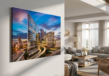 Wall Art | La Defense in Paris at night