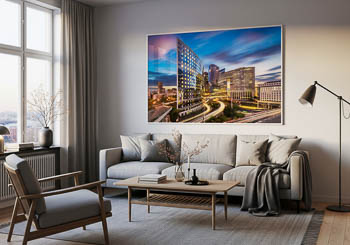 Wall Art | La Defense in Paris at night