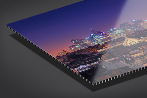 Acrylic Glass | Night skyline of Paris