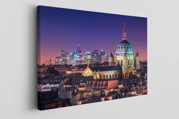 Canvas | Night skyline of Paris