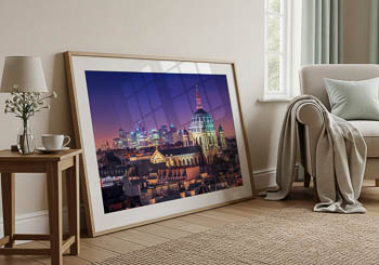 Wall Art | Night skyline of Paris