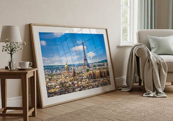 Wall Art | Skyline of Paris with the Eiffel tower