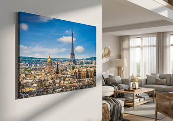 Wall Art | Skyline of Paris with the Eiffel tower