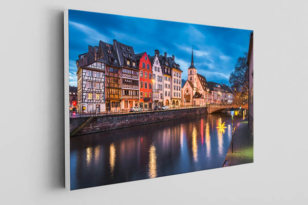 Canvas - Strasbourg with Christmas decorations
