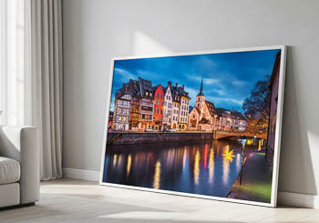 Wall Art | Strasbourg with Christmas decorations