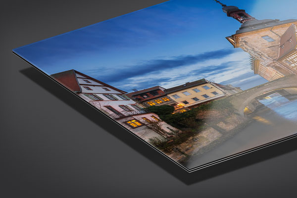 Acrylic Glass | Town Hall of Bamberg at night