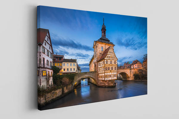 Canvas | Town Hall of Bamberg at night