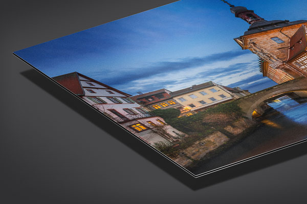 Metal Print | Town Hall of Bamberg at night