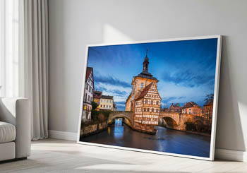 Wall Art | Town Hall of Bamberg at night