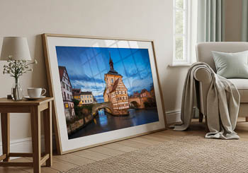 Wall Art | Town Hall of Bamberg at night