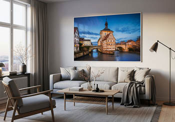 Wall Art | Town Hall of Bamberg at night