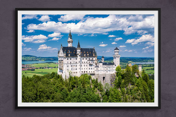 Fine Art Print | Neuschwanstein Castle on a sunny day