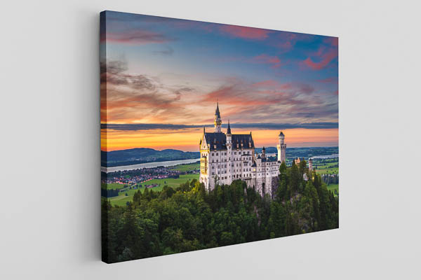 Canvas | Neuschwanstein Castle at sunset