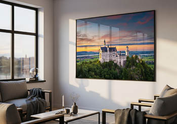 Wandbild | Schloss Neuschwanstein bei Sonnenuntergang