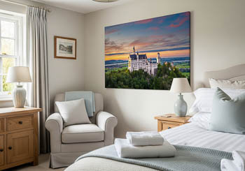 Wall Art | Neuschwanstein Castle at sunset