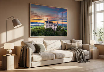 Wall Art | Neuschwanstein Castle at sunset