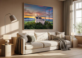 Wall Art | Neuschwanstein Castle at sunset