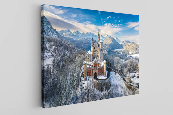 Leinwand | Schloss Neuschwanstein an einem Wintertag