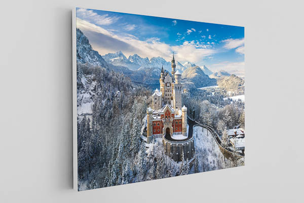 Leinwand | Schloss Neuschwanstein an einem Wintertag
