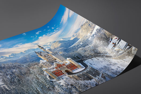 Fine Art Print | Neuschwanstein Castle on a winter day
