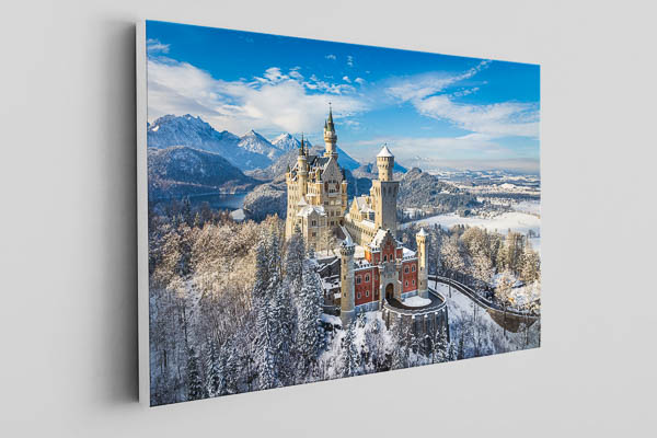 Leinwand | Schloss Neuschwanstein an einem Wintertag