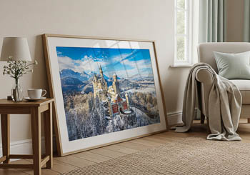 Wall Art | Neuschwanstein Castle on a winter day