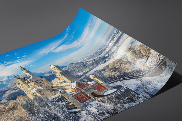 Fine Art Print | Neuschwanstein Castle on a winter day
