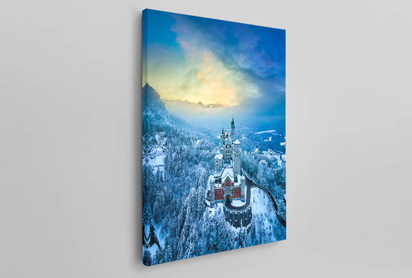Canvas | Neuschwanstein Castle on a winter evening
