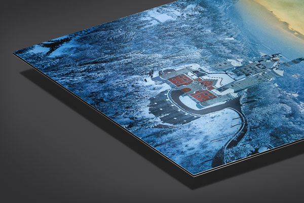 Metal Print | Neuschwanstein Castle on a winter evening