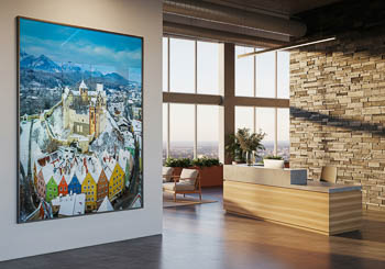 Wandbild | Altstadt von Füssen im Winter