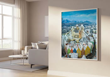 Wall Art | Old town of Füssen in winter