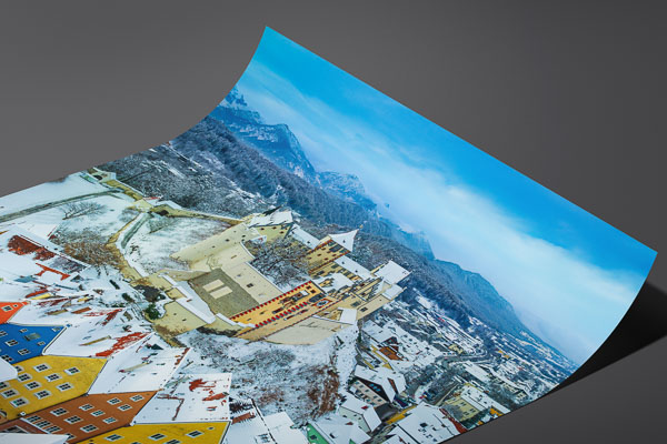 Kunstdruck / Poster | Altstadt von Füssen im Winter
