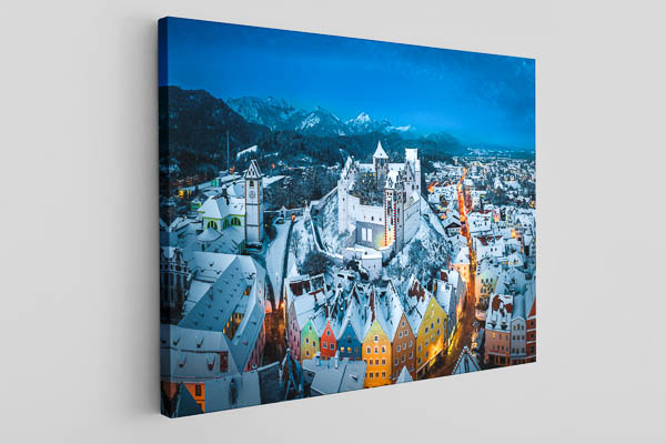 Leinwand | Winternacht in Füssen